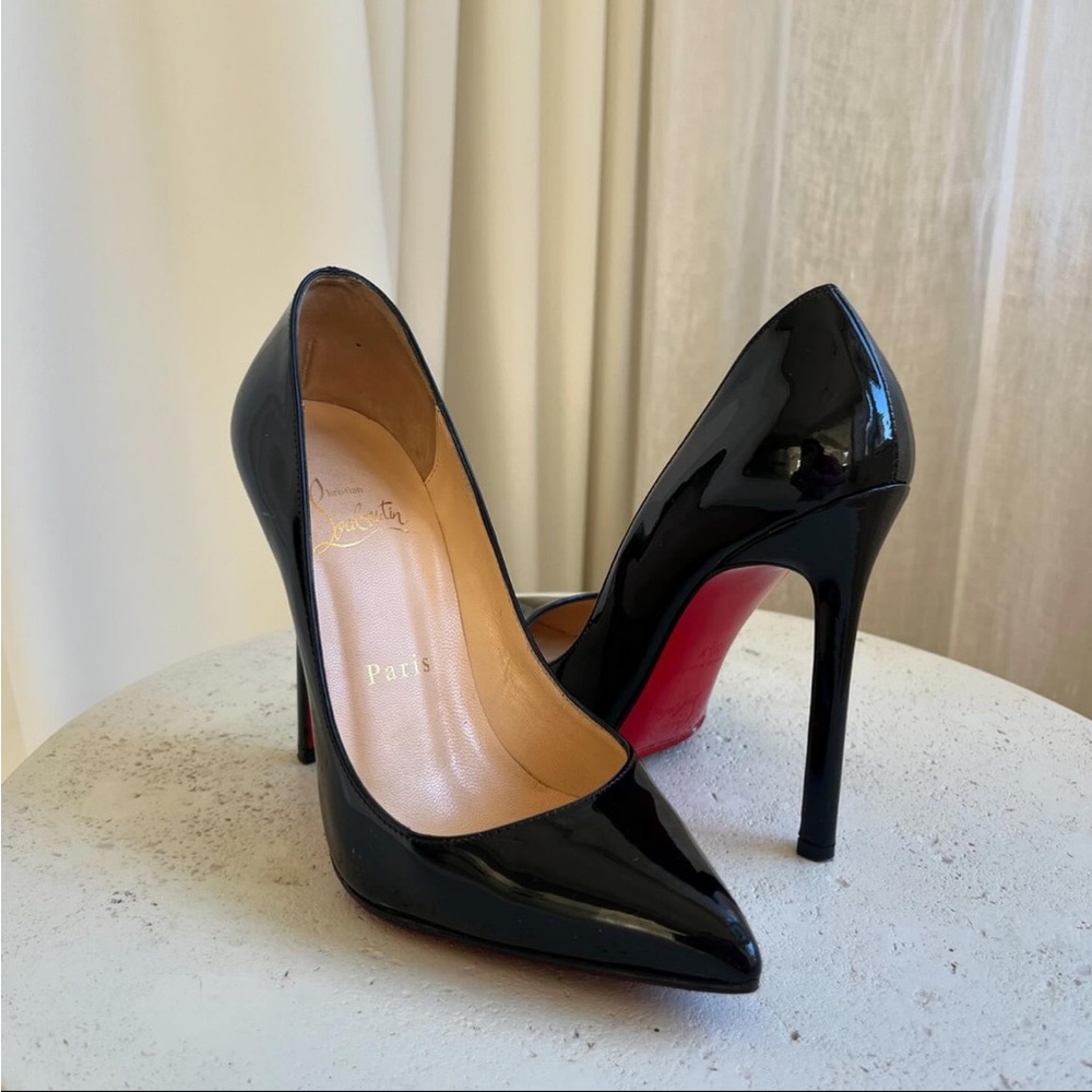 CHRISTIAN LOUBOUTIN Pigalle 120 Black Sz 35.5